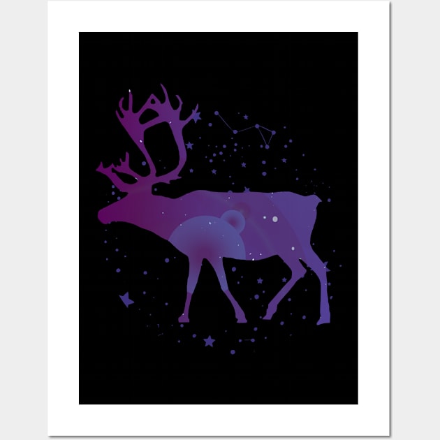 Stag Constellation Wall Art by TheUnknown93